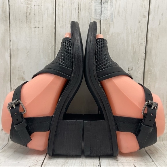 A.s.98 Keldon Sandal In Black Leather Size 6-6.5 - Picture 5 of 15